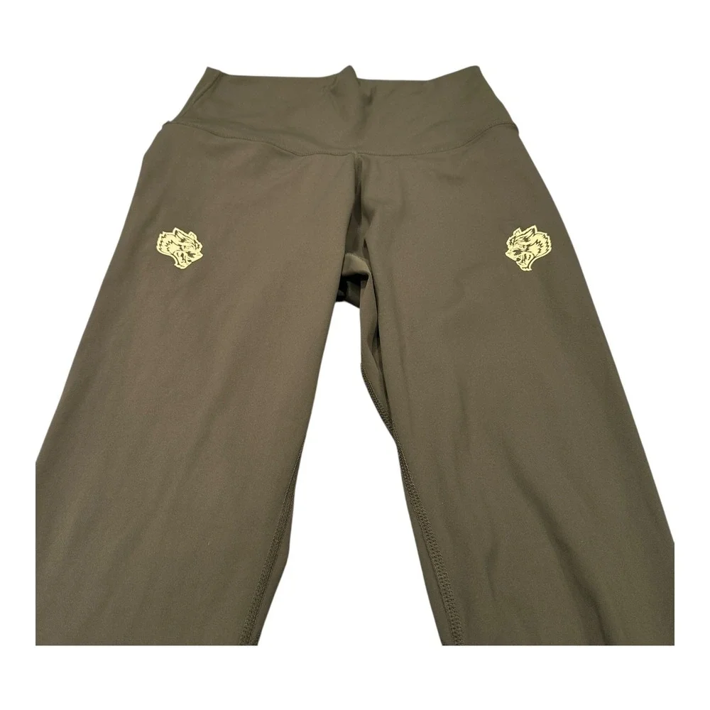 SHE Olive Green Leggings Wolf Logo Small Limited Edition #340 of 500 Athleisure - Picture 3 of 16